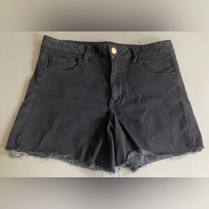🤠 American Eagle Outfitters Black Jean Shorts Size 14 🤠